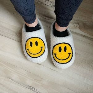 smiley face slippers